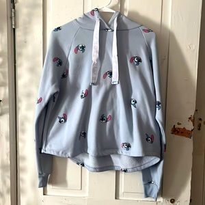 Stitch cropped hoddie